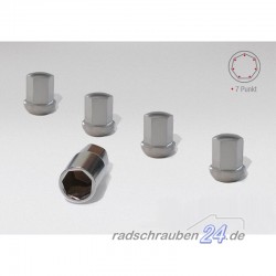 Felgenschlösser für Porsche Fuchsfelgen M14 x 1,5  R14 silber Aluminium